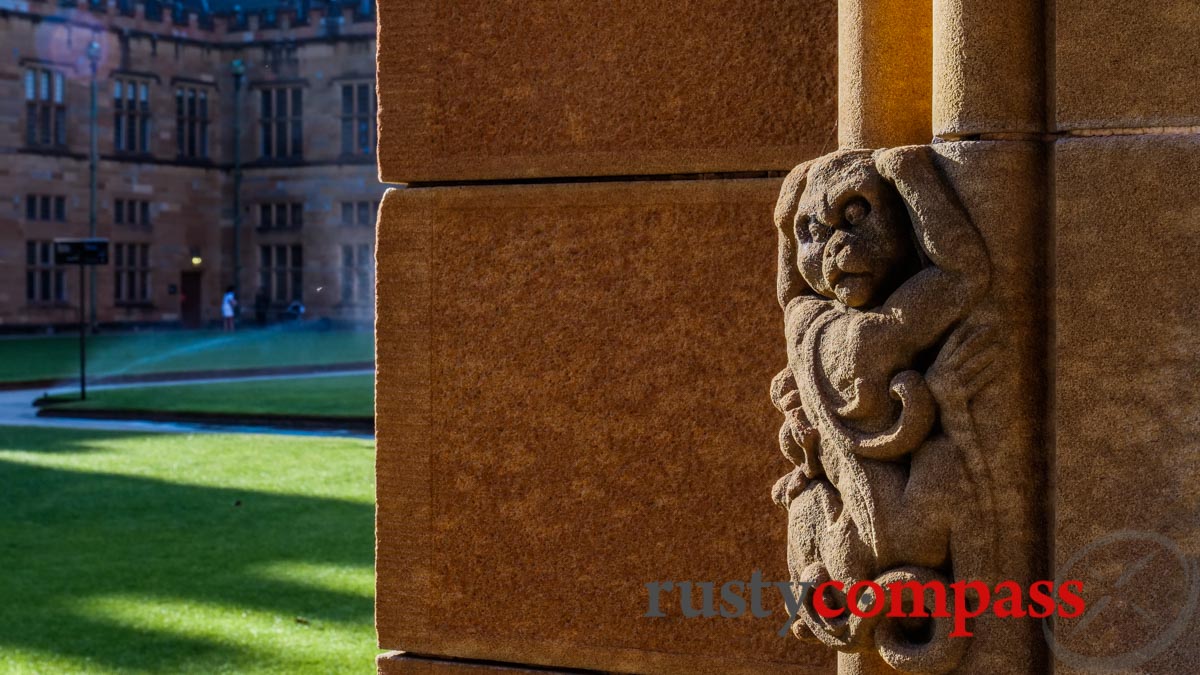 The historic Main Quad at the University of Sydney